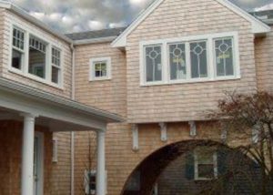 Racing Beach custom home build with arch features